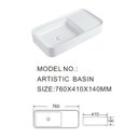 Ver imagem 3 de Cuba de Apoio Retangular Square 76cm X 40cm