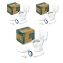 Ver imagem 1 de Kit 3 Vaso Sanitário com Caixa Acoplada e Assento com Abertura Acesso Celite