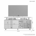 Ver imagem 3 de Rack para Tv até 58 Polegadas Humor Jcm Cinamomo Off White