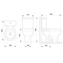 Ver imagem 7 de Kit 2 Vaso Sanitário com Caixa Acoplada e Assento com Abertura Acesso Celite