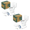Ver imagem 1 de Kit 2 Vaso Sanitário com Caixa Acoplada e Assento com Abertura Acesso Celite