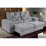 Sofá Retrátil Reclinável 3 Lugares 210cm Suede Super Pillow Top com Molas Ensacadas Isis - 2