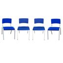 Ver imagem 2 de Kit 4 Cadeiras Infantil Iso Azul Brinquedoteca Escolas Ecomhome