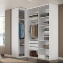 Ver imagem 2 de Guarda-roupa de Canto Porta de Correr com Espelho 3 Portas Spacios