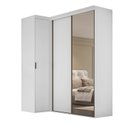 Ver imagem 3 de Guarda-roupa de Canto Porta de Correr com Espelho 3 Portas Spacios