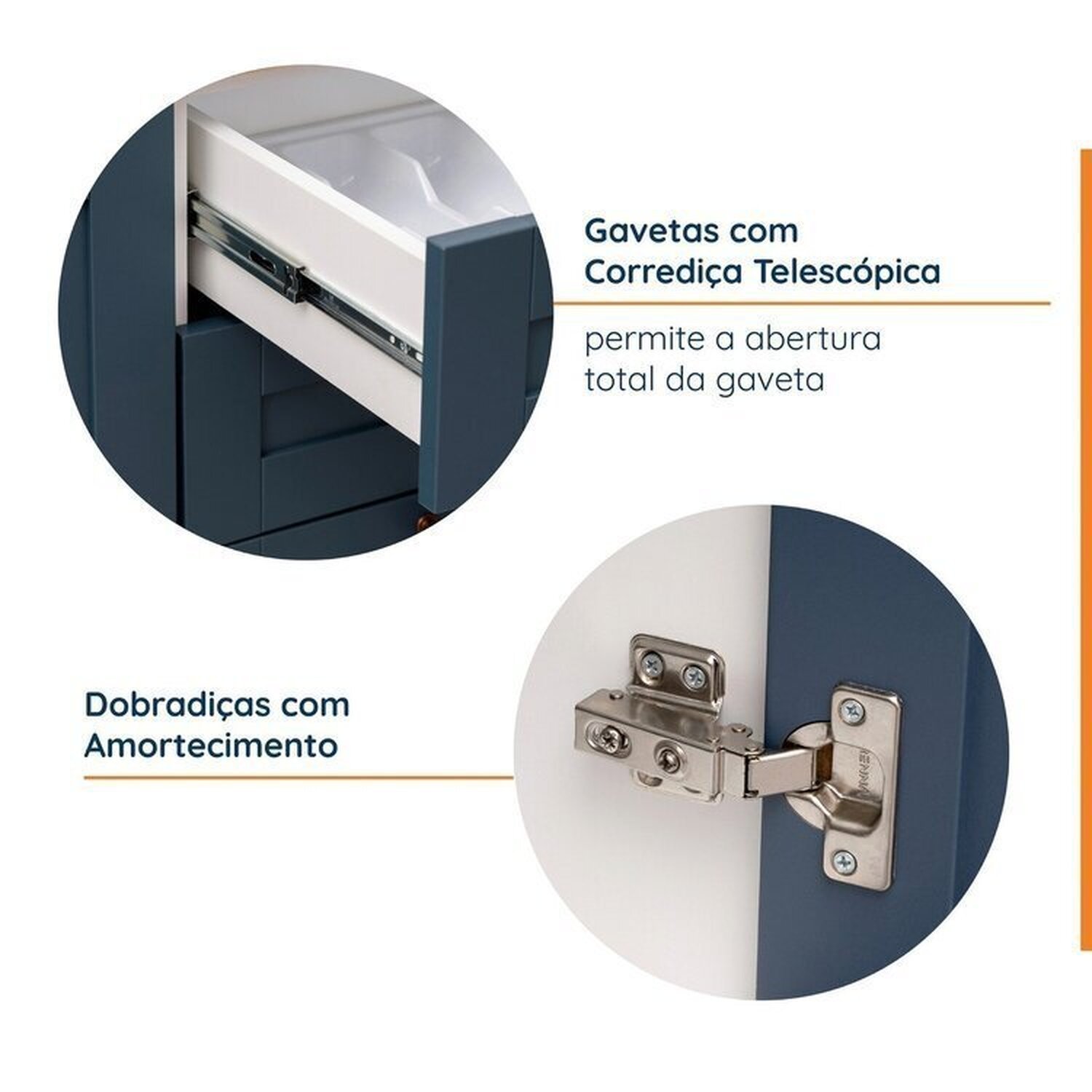 Cozinha Modulada 3 Peças 2 Aéreos 1 Balcão Arizona Cabecasa Madeiramadeira - 4