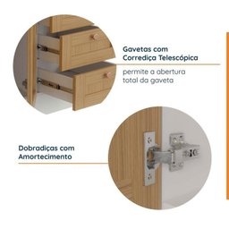 Cozinha Modulada 3 Peças 2 Aéreos 1 Balcão Arizona CabeCasa MadeiraMadeira - 4