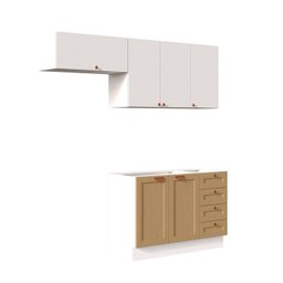 Cozinha Modulada 3 Peças 2 Aéreos 1 Balcão Arizona CabeCasa MadeiraMadeira - 2