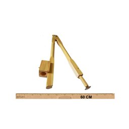 Kit Geométrico do Professor Mdf Com Régua 60 cm e 1 Compasso Para Quadro Branco 40 cm Souza - 1
