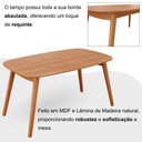 Ver mais imagens de Conjunto Sala de Jantar Mesa 135x80cm Tampo em MDF Laminado 4 Cadeiras Ceci Yescasa Marrom/Off White