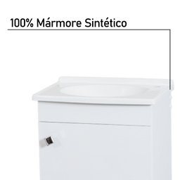 Kit Gabinete com Espelho Belo Horizonte Branco Corso 40x29x36 - 4