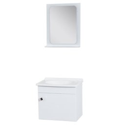 Kit Gabinete com Espelho Belo Horizonte Branco Corso 40x29x36 - 1