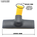 Ver imagem 3 de Bico Tipo Rodo para Aspirador Wap Gtw Inox 12, Gtw 10, Gtw