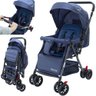 Carrinho de Bebê Passeio Reversível 15kg Baby Style Runner Compacto e Leve Azul - 1
