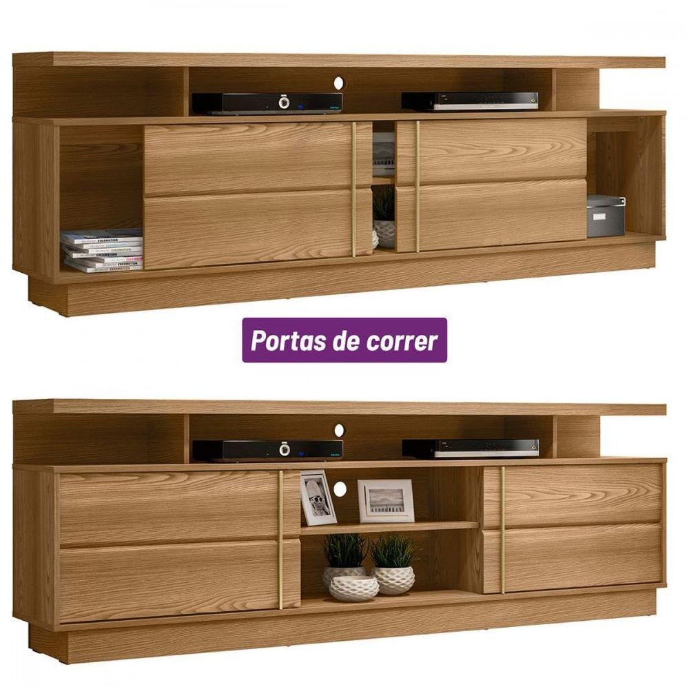 Rack Para Tv 70 " Croácia Amendoa | MadeiraMadeira