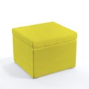 Ver imagem 3 de Poltrona Orion Bordada com Puff Quasar Suede Amarelo Aradecor