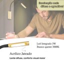 Ver imagem 7 de 2 Arandela Leitura Quarto Led Interruptor Movel Bet66