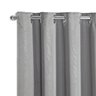 Cortina Dual Forro Voil Gaze Belga 2,70m X 2,30m Luxo Sala Quarto Porta Balcão Semi Blecaute Cinza - 3
