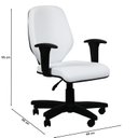 Ver imagem 4 de Cadeira para Escritório Presidente Corino Encosto Ergonômico Amor Branco