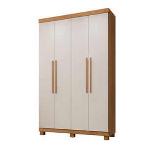 Guarda Roupa Milão 4 Portas 3 Gavetas 5 Prateleiras - Benetil