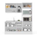 Ver imagem 6 de Cozinha Pérola com Rodapé Completa 3 Peças Aéreo 3 Portas e Balcão 2 Gavetas 3 Portas e Torre Quente