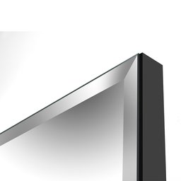 Espelho de Chão Luxo Reallize Preto Fosco - Luapa Móveis - 4