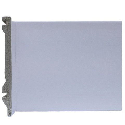 Kit com 15 Barras Rodapé de Poliestireno 15CMX15MM Liso 36m Branco Riplain