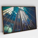 Ver imagem 1 de Quadro Decorativo em Canvas Arquitetura Visão dos Prédios TaColado Moldura Flutuante 4,5cm Freijó 12