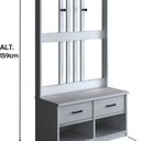 Ver imagem 3 de Banco Hall de Entrada 2 Gavetas 2 Nichos