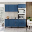 Ver imagem 2 de Cozinha Pérola Completa 3 Peças Aéreo 3 Portas e Balcão 2 Gavetas 3 Portas e Torre Quente Yescasa