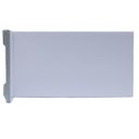 Ver imagem 3 de Kit com 30 Barras Rodapé de Poliestireno Slim 10cmX10mm Liso 72m