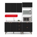 Ver imagem 5 de Cozinha Pérola Completa 3 Peças Aéreo 3 Portas e Balcão 2 Gavetas 3 Portas e Torre Quente Yescasa