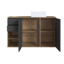 Ver imagem 4 de Gabinete de Banheiro 110cm com 2 Portas Gavetas e Cuba Antônia