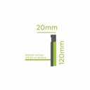 Ver imagem 5 de Kit com 3 Barras Rodapé de Poliestireno 12cmX15mm Sobrepor Frisado 7,2m