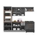Ver imagem 5 de Cozinha Modulada Completa Americana 100% MDF 270cm com Rodapé Provence Multimóveis Crink-CPL019