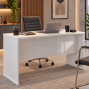 Ver imagem 1 de Escrivaninha Home Office para Trabalho e Estudo 136 cm Berlin - Branco