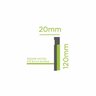 Kit com 20 Barras Rodapé de Poliestireno 12cm X 15mm Sobrepor Frisado 48m - 5