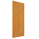 Ver imagem 4 de Porta Frisada R30K 210x80 Madeira MDF Pronta Instalar:Cerejeira