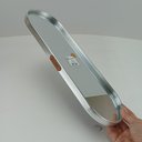 Ver imagem 3 de Bandeja Decorativa de Metal Prata 1x35x12cm Servir Mesa Organizar Café Aparador