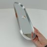 Bandeja Decorativa para Servir Oval Home&co com Espelho Metal 1x35x12cm Prata - 6