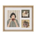 Ver imagem 1 de Porta Retrato Quadro Painel 3 em 1 MDF e Vidro Decoração Casa Quarto Sala de Estar