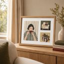 Ver imagem 5 de Porta Retrato Quadro Painel 3 em 1 MDF e Vidro Decoração Casa Quarto Sala de Estar