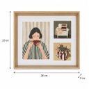 Ver imagem 2 de Porta Retrato Quadro Painel 3 em 1 MDF e Vidro Decoração Casa Quarto Sala de Estar