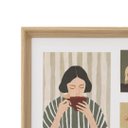 Ver imagem 3 de Porta Retrato Quadro Painel 3 em 1 MDF e Vidro Decoração Casa Quarto Sala de Estar
