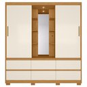 Ver imagem 1 de Guarda Roupa Casal 193cm 2 Portas Selene Cinamomo/Off a02 - Mpozenato