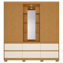 Ver imagem 5 de Guarda Roupa Casal 193cm 2 Portas Selene Cinamomo/Off a02 - Mpozenato