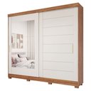Ver imagem 2 de Guarda Roupa 2 Portas Correr MDF Espelho Kit Pé MDF Veneza