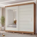 Ver imagem 2 de Guarda Roupa 2 Portas Correr MDF Espelho Kit Pé MDF Veneza