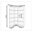 Ver imagem 3 de Estante de Canto Organizadora Udson 100% Mdf (sala Quarto) Woodcore