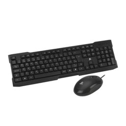 Kit Teclado e Mouse 5+ Home Office Premium Usb Preto - 2